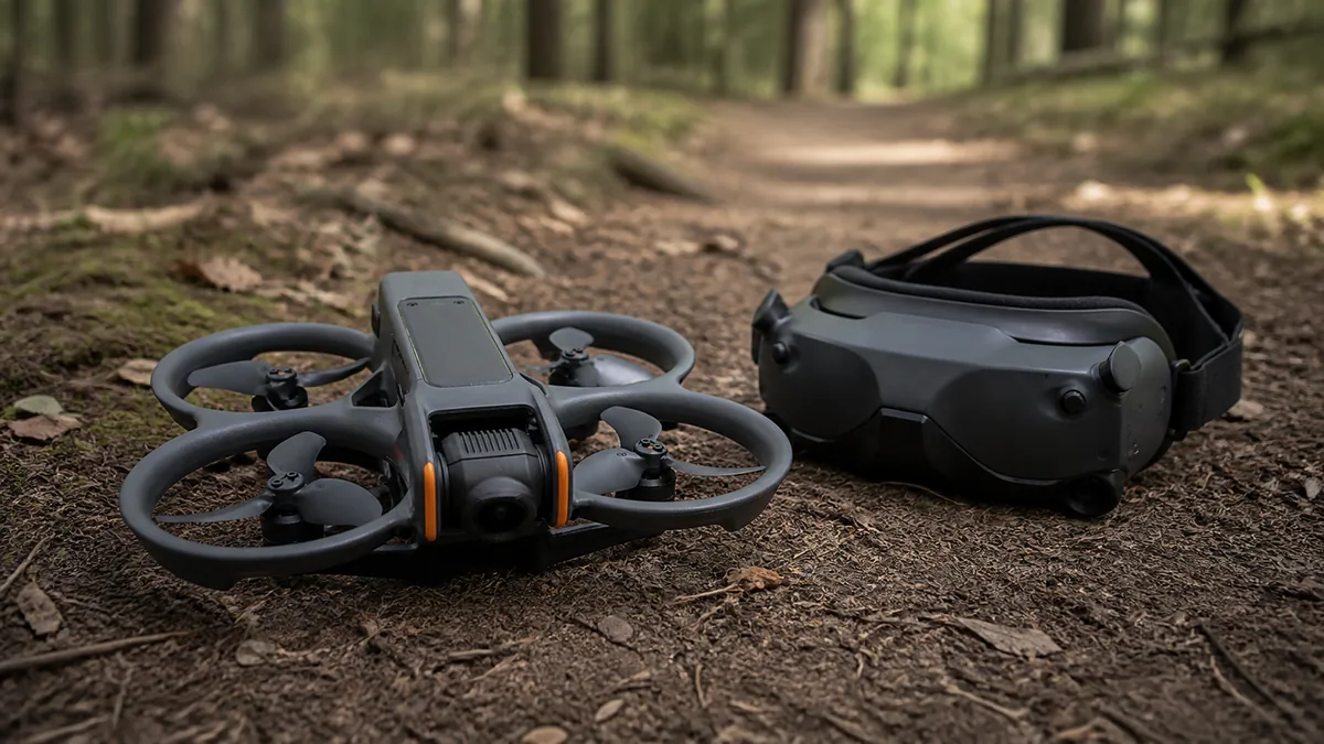 DJI Avata 2: Комплект для полёта: аппарат и очки FPV
